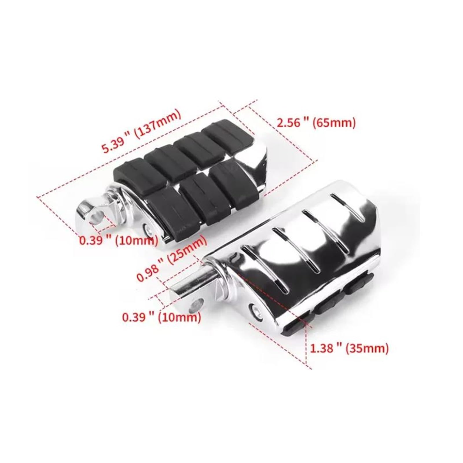 Pedane Moto Antivibrazione Universali Per Pedali Modificati Per Moto Da Turismo Accessori Per Moto Compatibili Con 883 Pedane Moto(1)