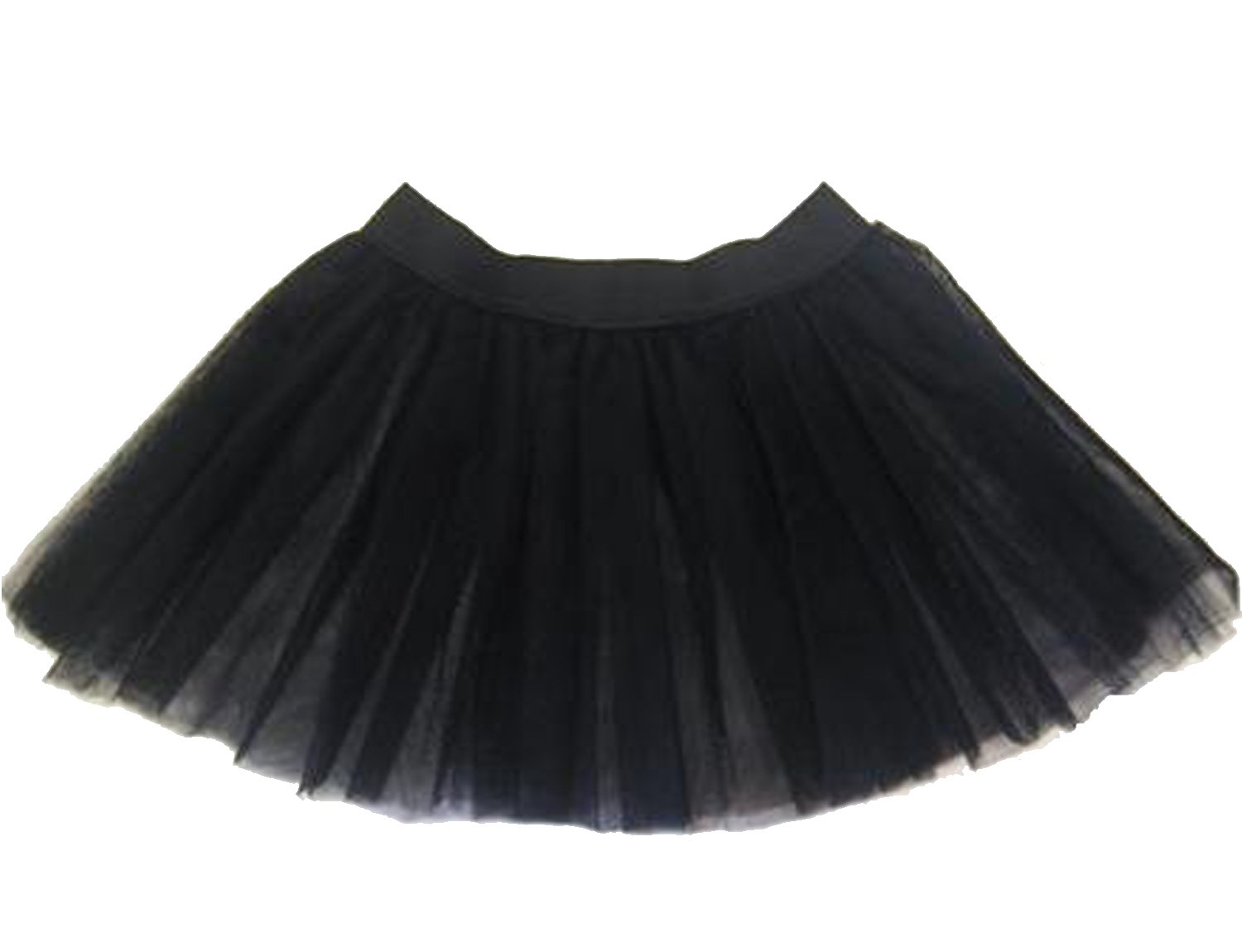 Insanity Children's 3 Layer Tutu Skirt (8-12 Years Old M/L, Black)
