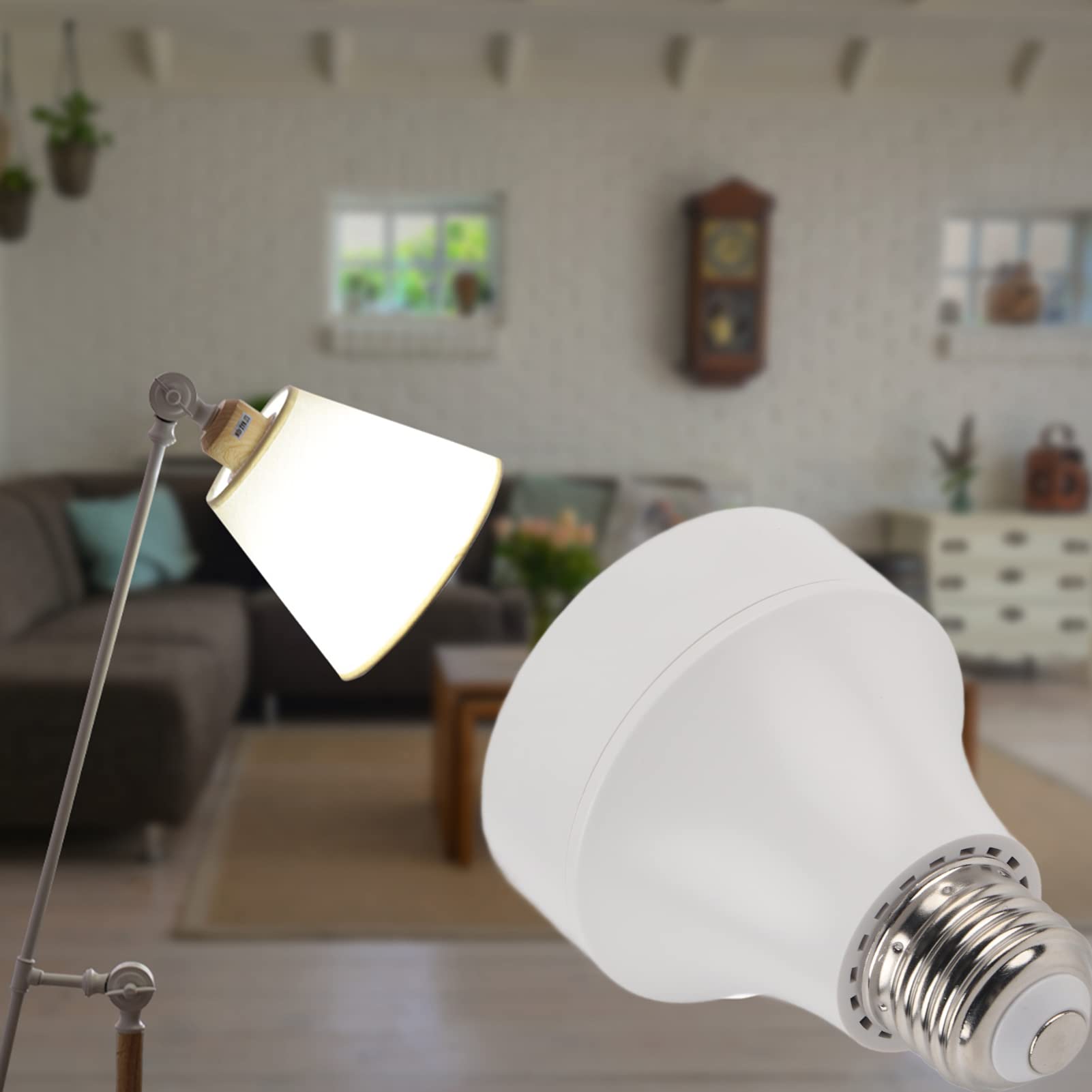 Pilipane Smart wlan Bulb Socket, Wi Fi Led Light Bulbs Adapter Base Converter Timer HolderLamp Adapter, Lamp HolderSmart Lamps Bulbs Socket