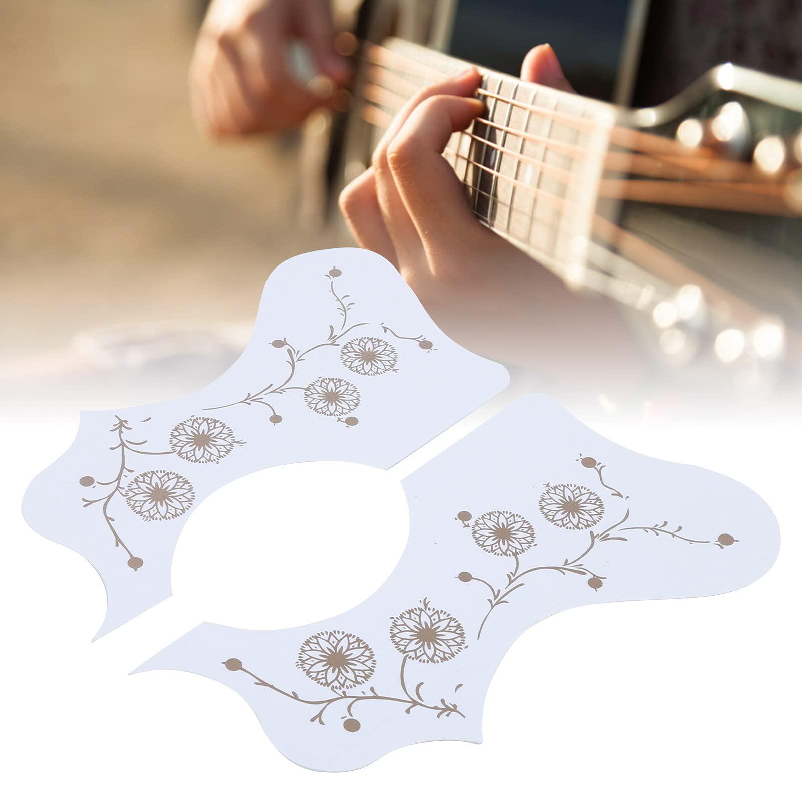 Protège-grattoir Vaguelly Pour Guitare - 2 Ensembles PVC Anti-rayures Pour Guitare Acoustique/Électrique