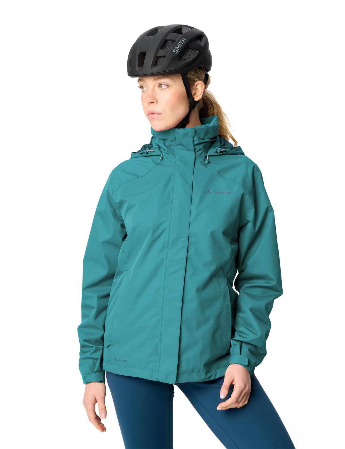 VAUDE Women's Escape Bike Light Jacket, damska kurtka przeciwdeszczowa, wodoszczelna, wiatroszczelna i oddychająca