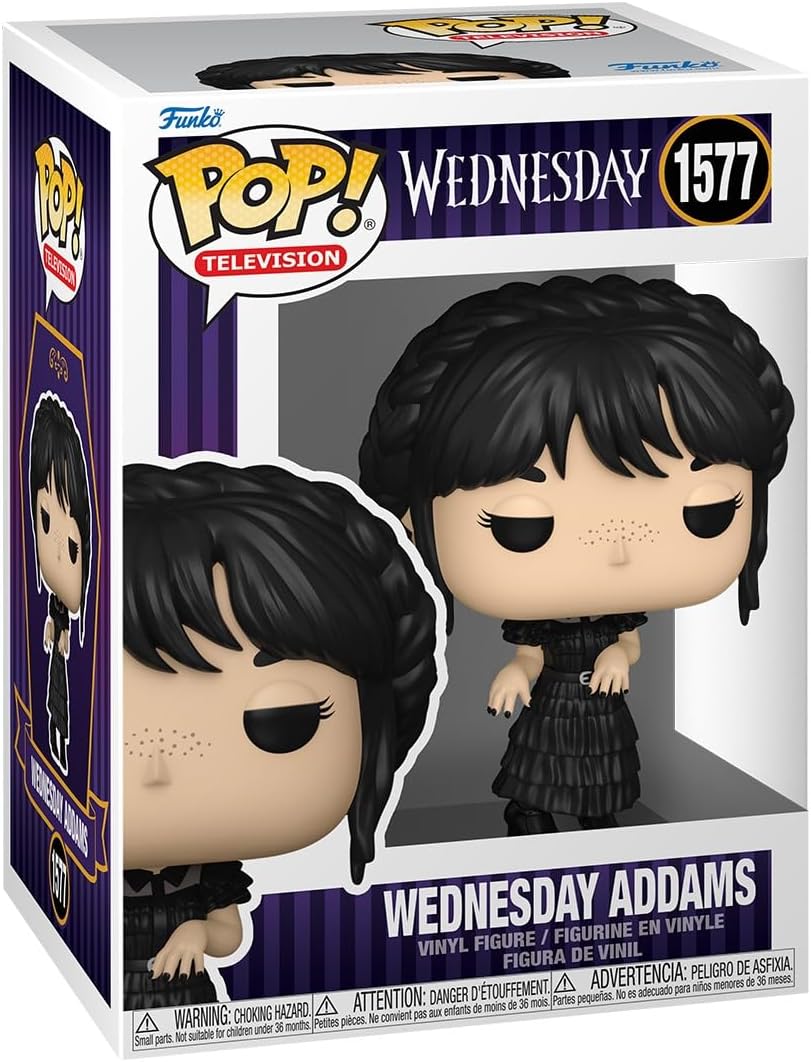 Funko POP! TV: Wednesday Addams - Rave'n W | Official Comedy Merch - Collectable Vinyl Figurine for Shelf Display - Birthday Gift Idea for Fans and Collectors