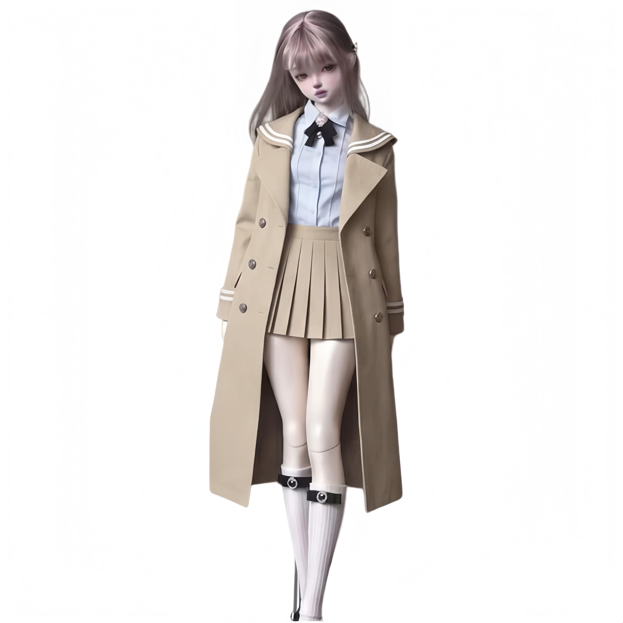 Bjd Puppenkleidung mit Kugelgelenk, handgefertigt, modisches Set, geeignet für 1/3 1/4 1/6 Bjd-Puppen (05, 1/4)