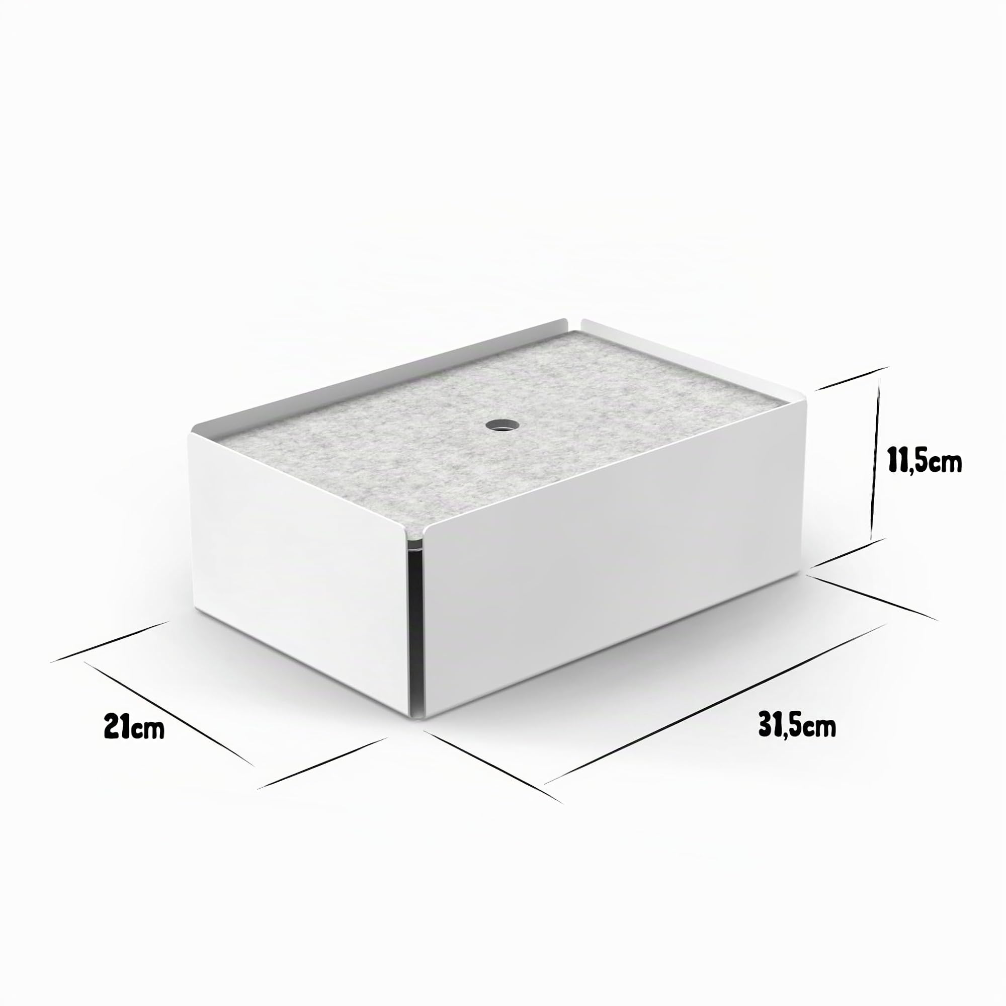 Charge-Box Design Ladestation, weiß/Marble