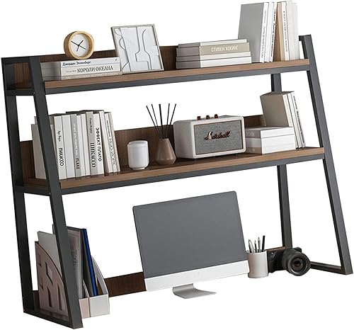 Miniatura 8 de Estantería de escritorio ajustable  Estantería de escalera para escritorio de computadora, estantería multiusos de 12 niveles, estante organizador