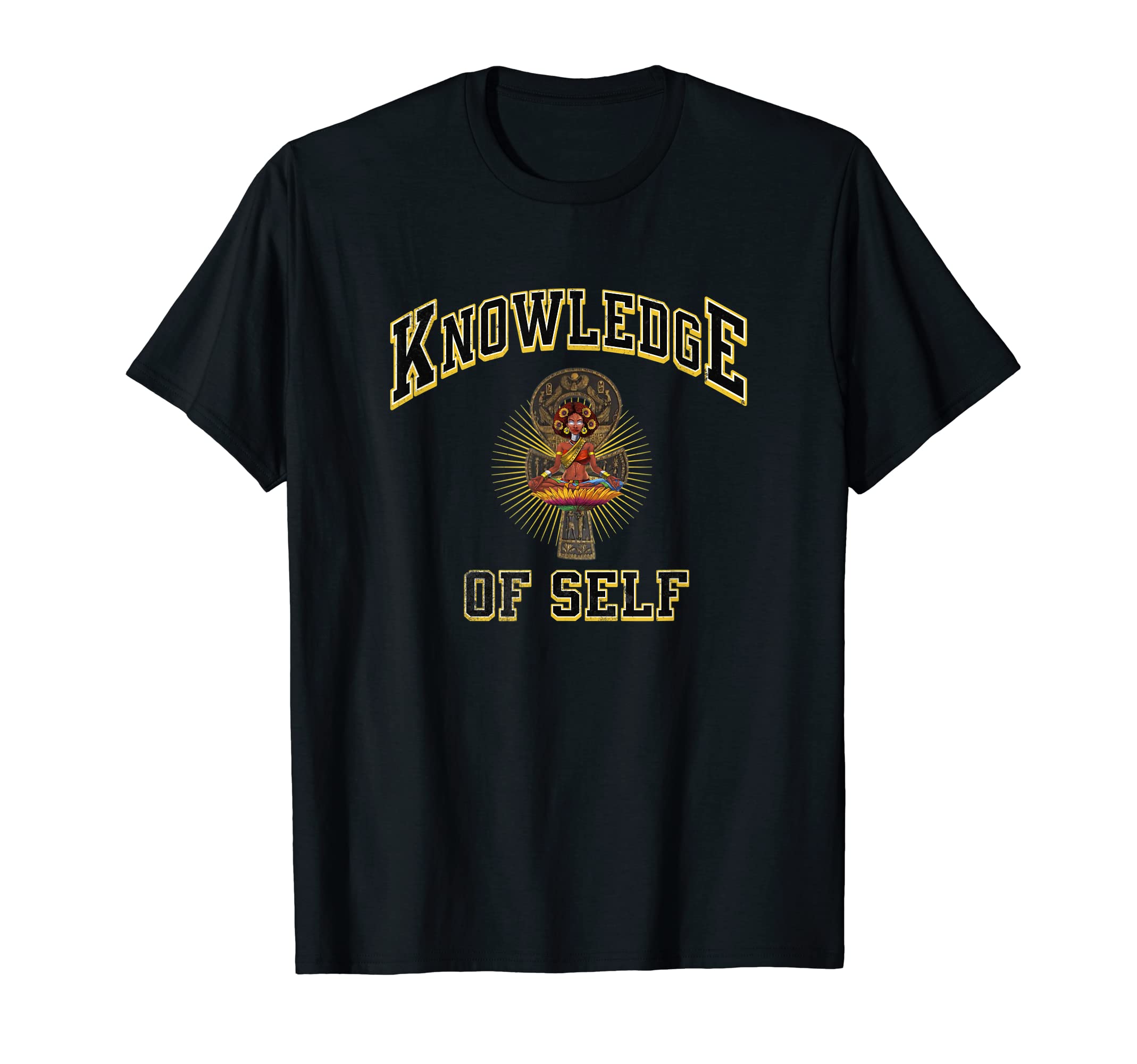 African Civilization, Black History Tee Moor GiftKnowledge Of Self - Afrocentric Clothing Ankh T-Shirt