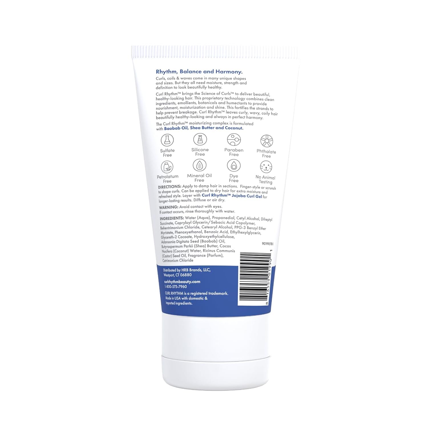 Defining Curl Cream - Hair Moisturizer for Curly Hair - Styling Cream for Frizz Control, Bounce, and Shine - Sulfate Free - 4 pc
