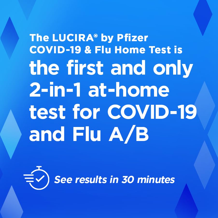 Miniatura 6 de LUCIRA por Pfizer COVID-19 y prueba casera de gripe, resultados en 30 minutos, primera y única prueba en el hogar para COVID-19 y gripe AB, uso de