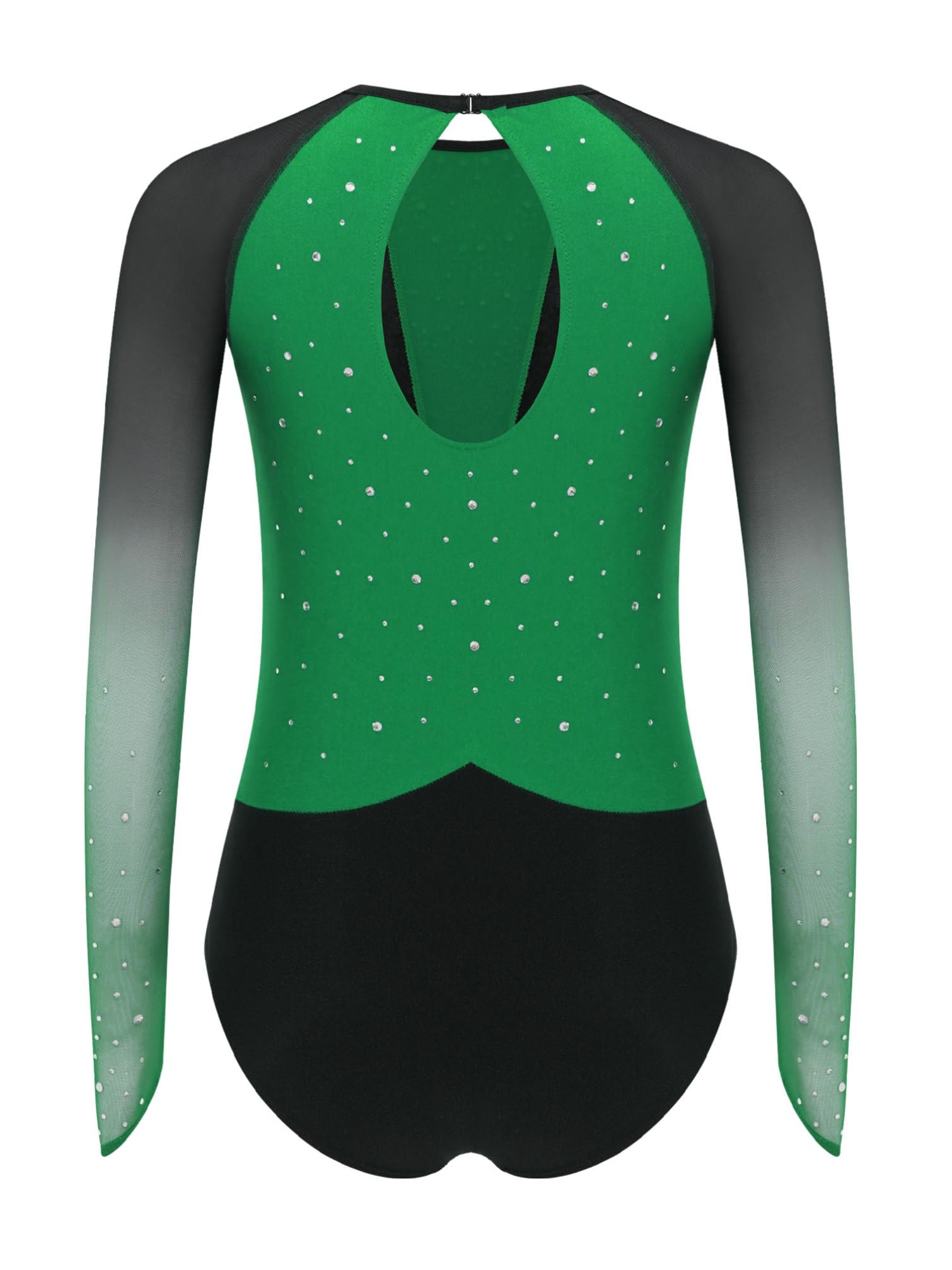 Maillot De Gimnasia Ritmica Niña Body Clásico Manga Larga Patinaje Artístico Disfraz Bailarina