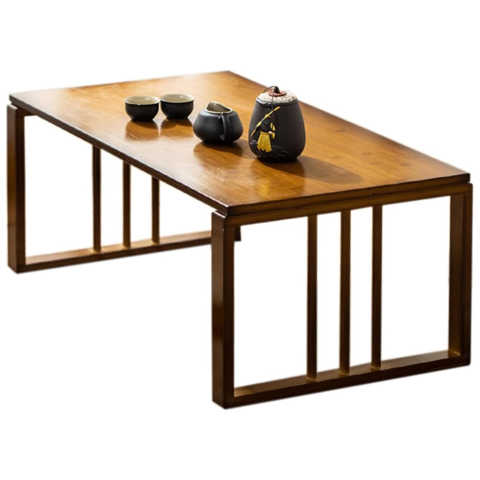 Amazon.co.jp: 竹製折りたたみ座卓、ティーテーブル床座用ローテーブル