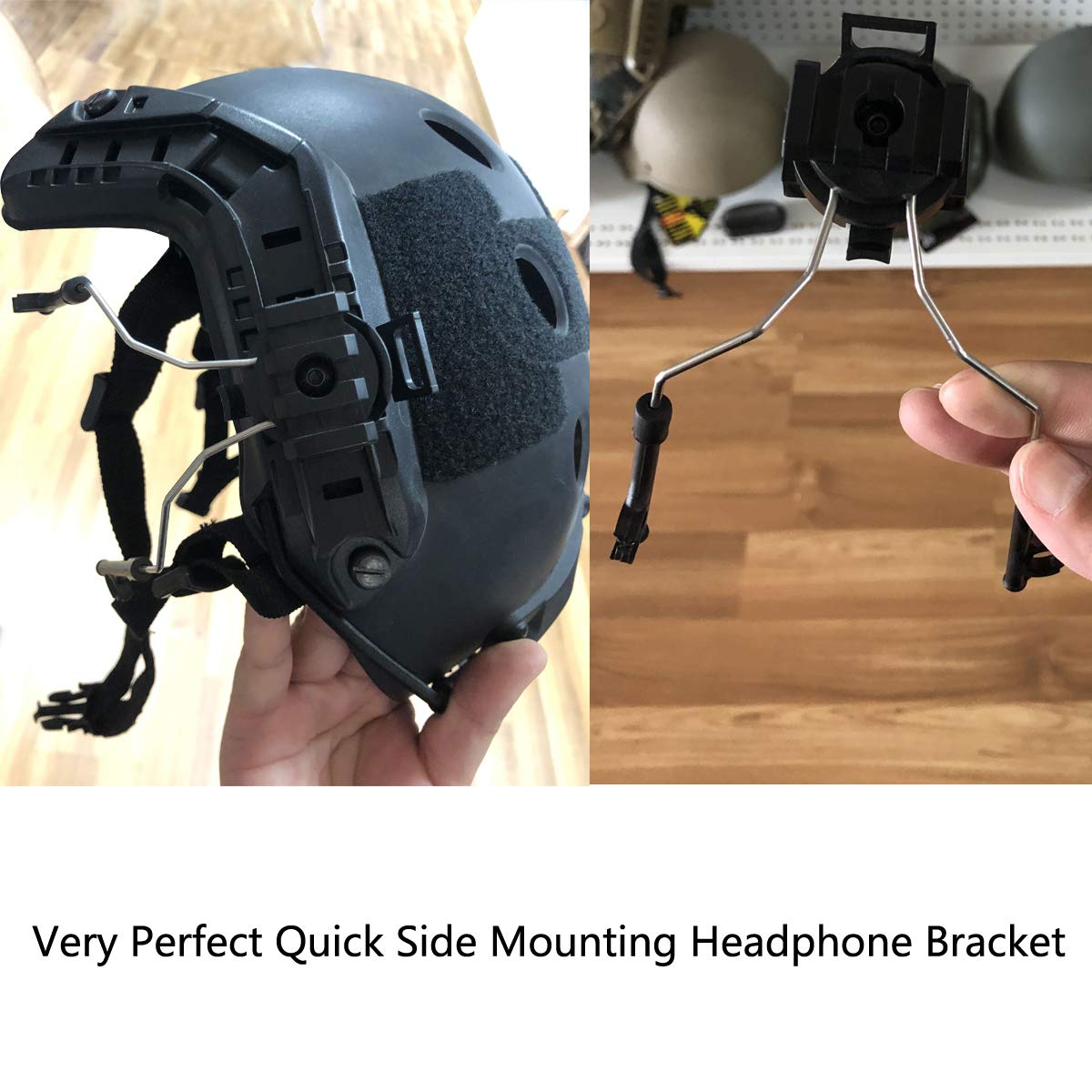 Protection Auditive électronique Tactique Support De Casque Sordin Arc Rail Pour Msa Sordin Casque Tactique De Reduction Du Bruit Prise De Vue