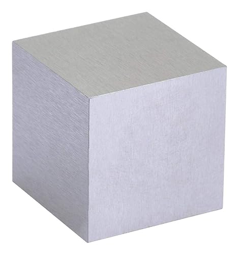 Cubo de tungsteno liso de 1/2 pulgada (media pulgada), cubos de densidad de cubo de elementos de alta densidad para colecciones de elementos,