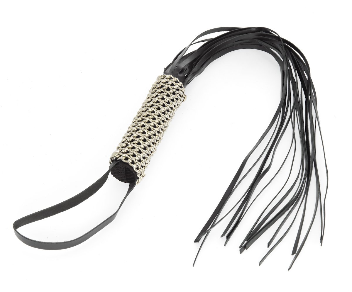 Erotic Fashion ra7736 Peitsche 68 cm, mit schwarzem Leder Peitsche 16 Strängen, 1er-Pack (1 x 1 Stück)