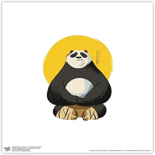 Trends International Gallery Pops Kung Fu Panda 4 - Arte de pared Po Meditation Sunrise, versiĂłn sin marco, 12 x 12 pulgadas, arte de pared Gallery Trends International Gallery Pops Kung Fu Panda 4 - Arte de pared Po Meditation Sunrise, versiĂłn sin marco, 12 x 12 pulgadas, arte de pared Gallery