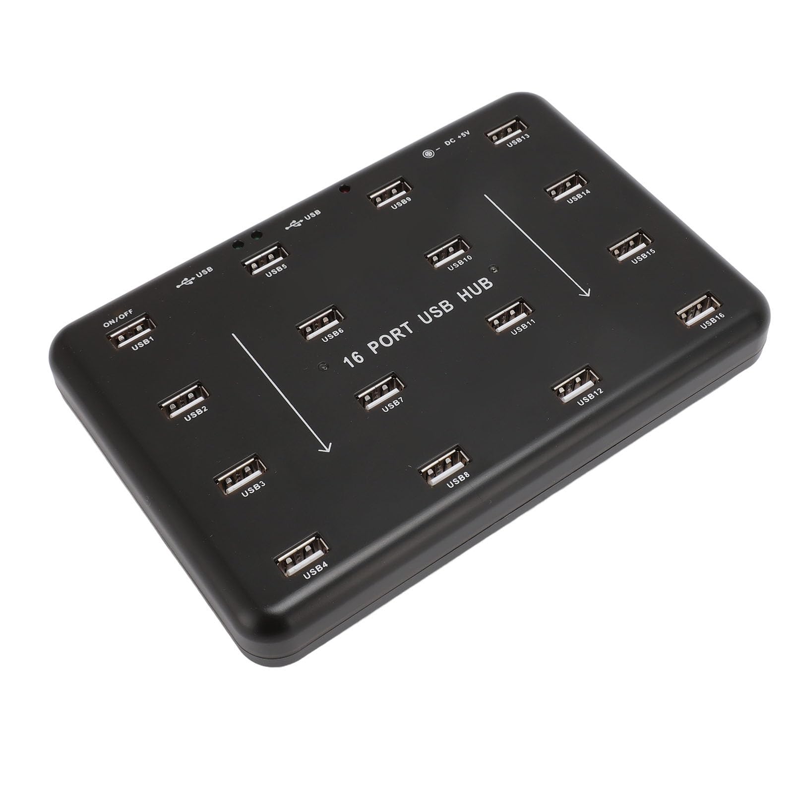 Quemador Clonador Duplicador de Unidad Flash USB, Concentrador USB de 16 Puertos, Copiadora de Unidad Flash USB 2.0, para Tarjeta SD TF, Unidad Flash USB, HDD (Enchufe de la UE)