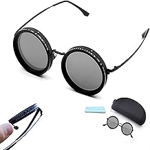 &Oacute;culos de sol de tonalidade ajust&aacute;vel para homens, &oacute;culos polarizados arredondados de 1 a 9 engrenagens com lentes de filtro Nd, &oacute;culos de sol de sombra ajustados para homens, condu&ccedil;&atilde;o de pesca com sombra na praia