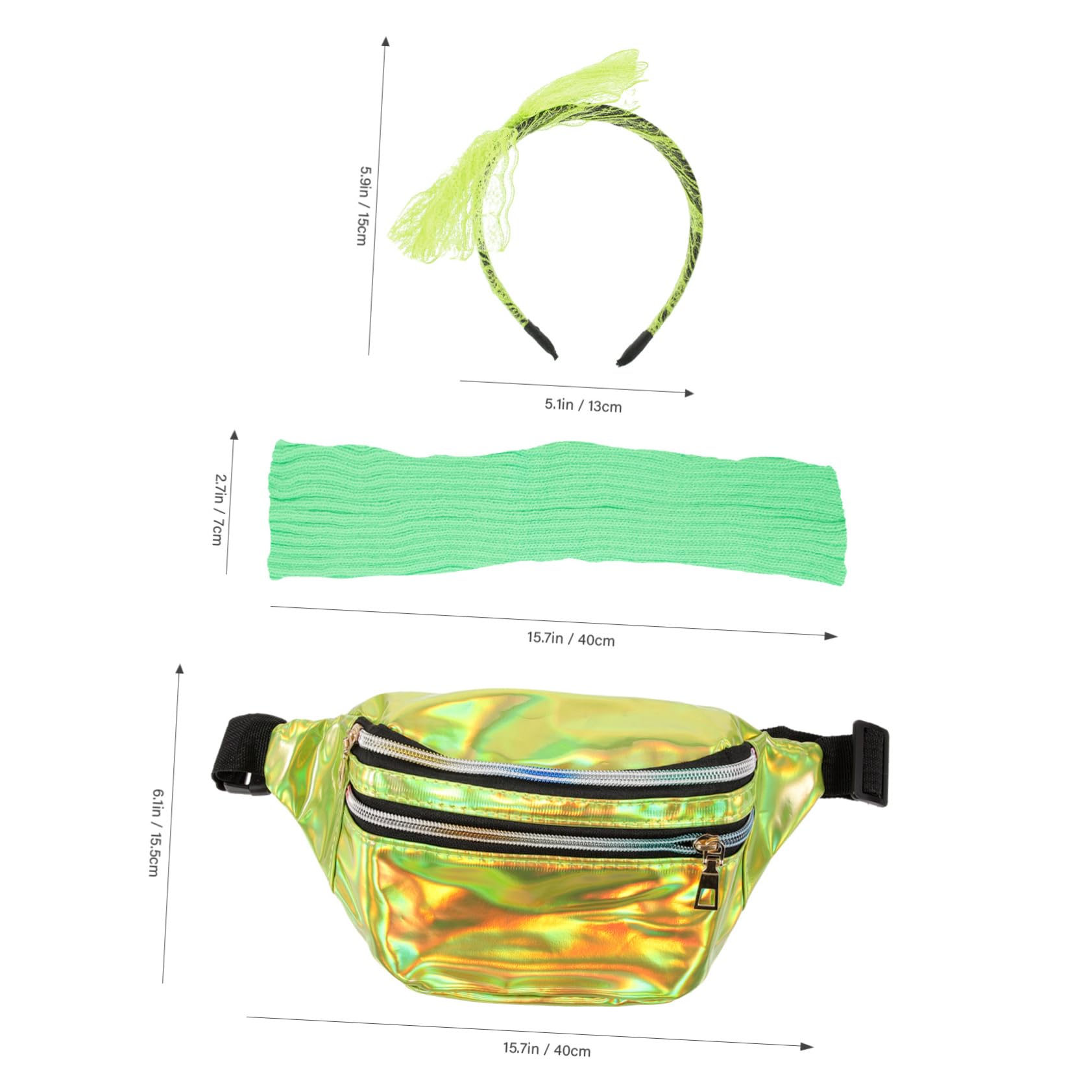 LIFKOME Neonfarbene House Party Kleidung Für Damen Outfit Für Damen Kostüme Für Tanzkostüm Disco Party Halsketten Requisite Kostüm Zubehör Halskette Aus Kunststoff