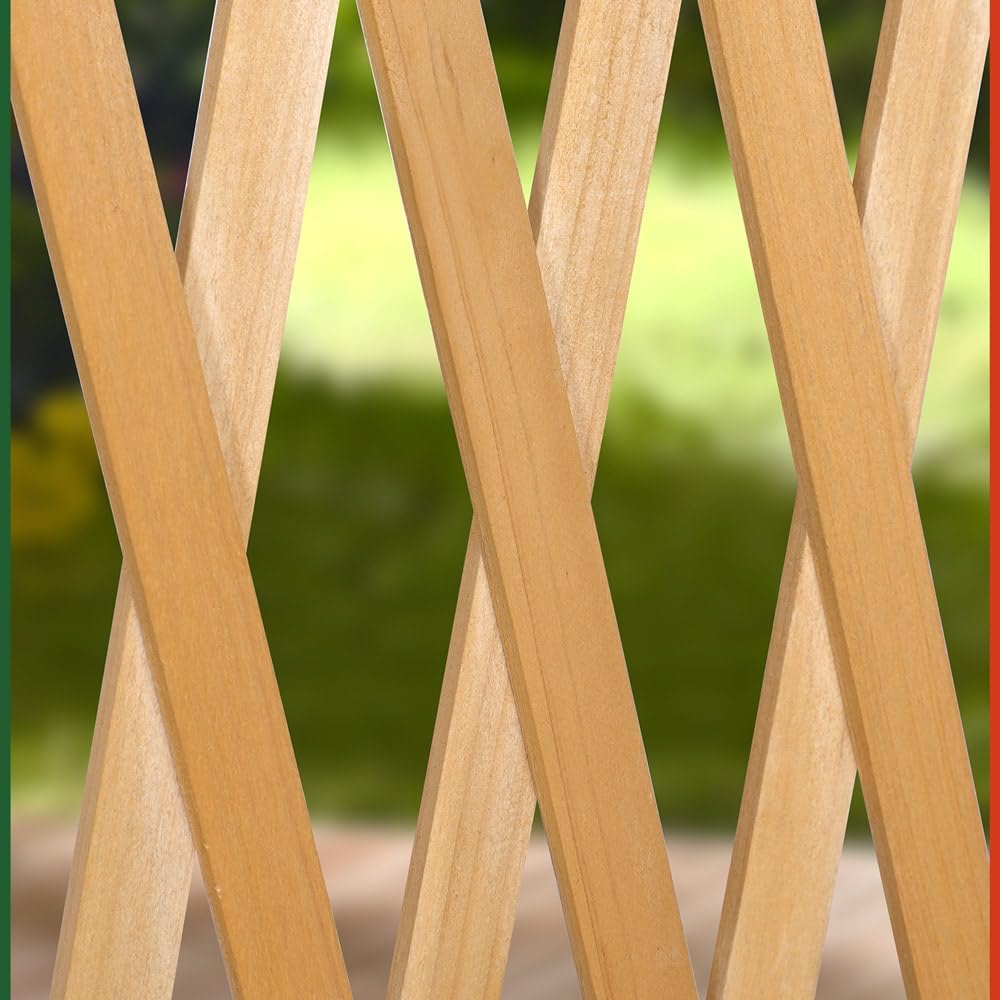 Treillage Jardin 180x107cm Support Plantes grimpantes en Bois Brise-Vue Pliable Clôture de Jardin Treillis Extensible