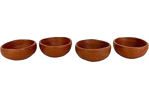 Red Clay Mezcal Copitas - Handmade in Oaxaca, Mexico - Pack of...