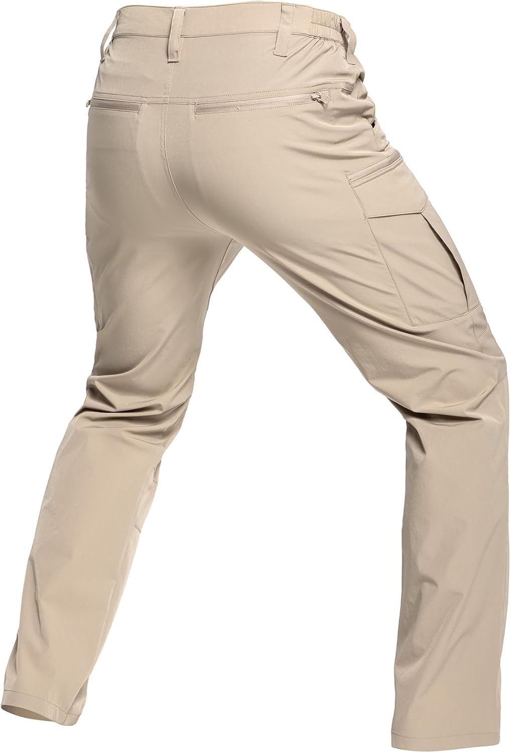 CARWORNIC Men's Quick Dry Tactical Hiking Pants Flex Water Resistant Lightweight Outdoor Fishing Cargo Work Pants 9 Pockets - Image 3