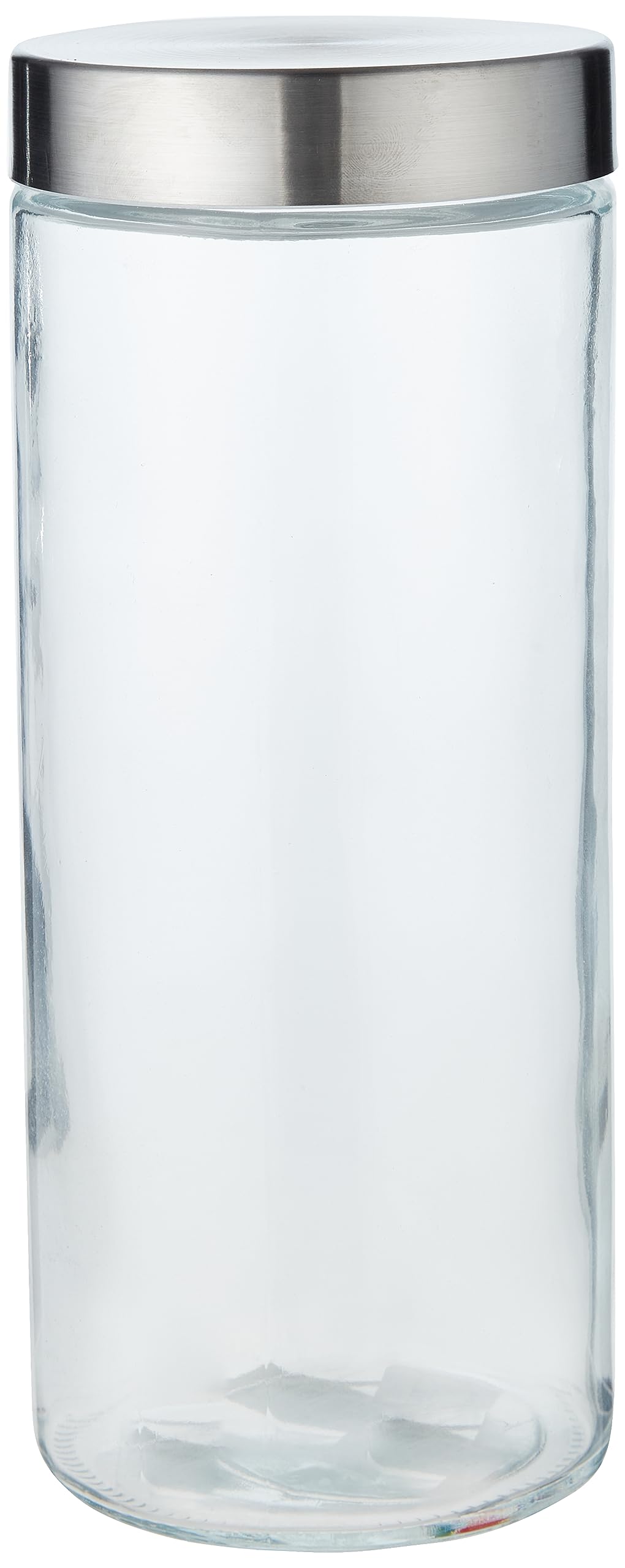 Harmony 1PC Rectangular Glass Canister, 2L, Minimalist Style, Food Storage, 11.5 X 11.5 X 27.5 Cm