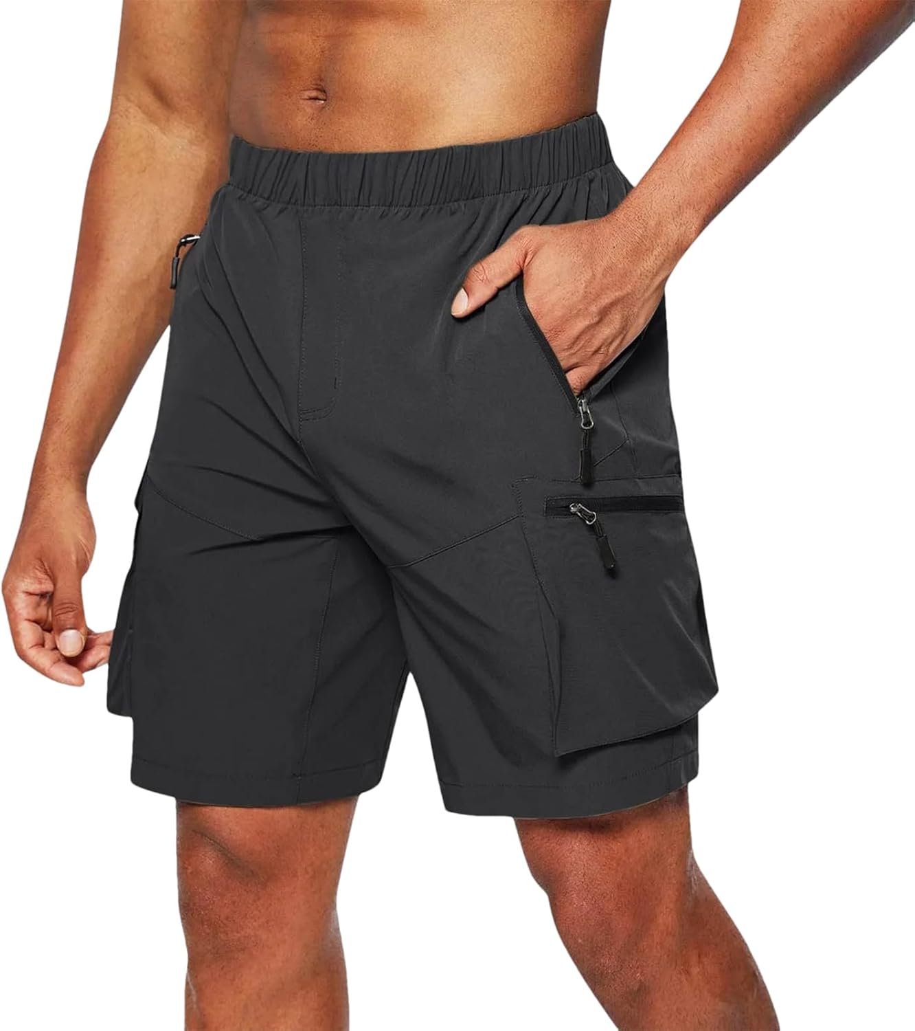 Men's Military Cargo Shorts Mens Tactical Pants Casual Big Pocket Sports Slacks Cargo Panels Trousers for Male