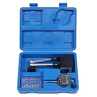 Vista 6 de Electronic Digital Dial Indicator with Magnetic Base Holder Fine Adjustable Long Arm 0-1" / 25.4mm Inch/Metric Conversion Professional Gauge