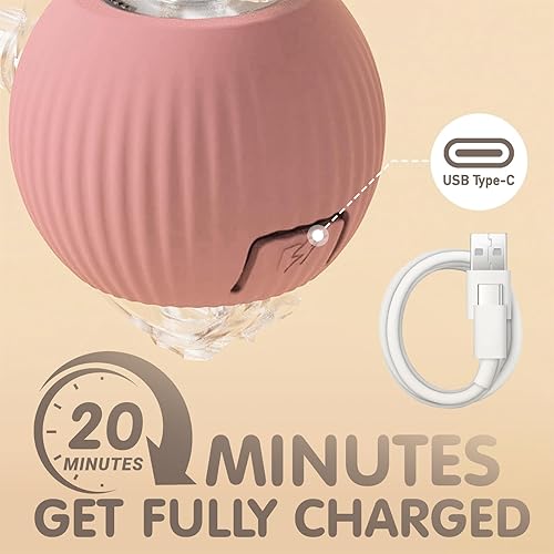 Miniatura 3 de Rocfish Juguetes interactivos duraderos para gatos de interior, juguete automático inteligente de persecución de gatos, juguete mejorado para gatos