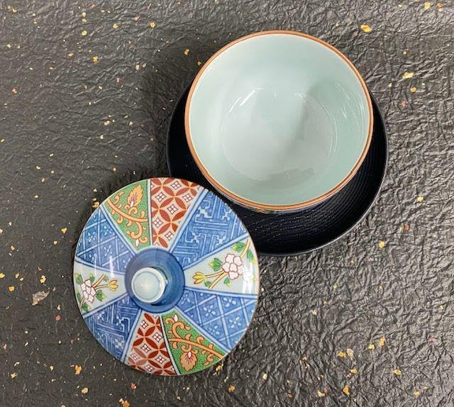 南部鉄器 鈴木盛久造 模中尊寺国宝 天蓋 茶托 五客 共箱 M R5872 鈴木