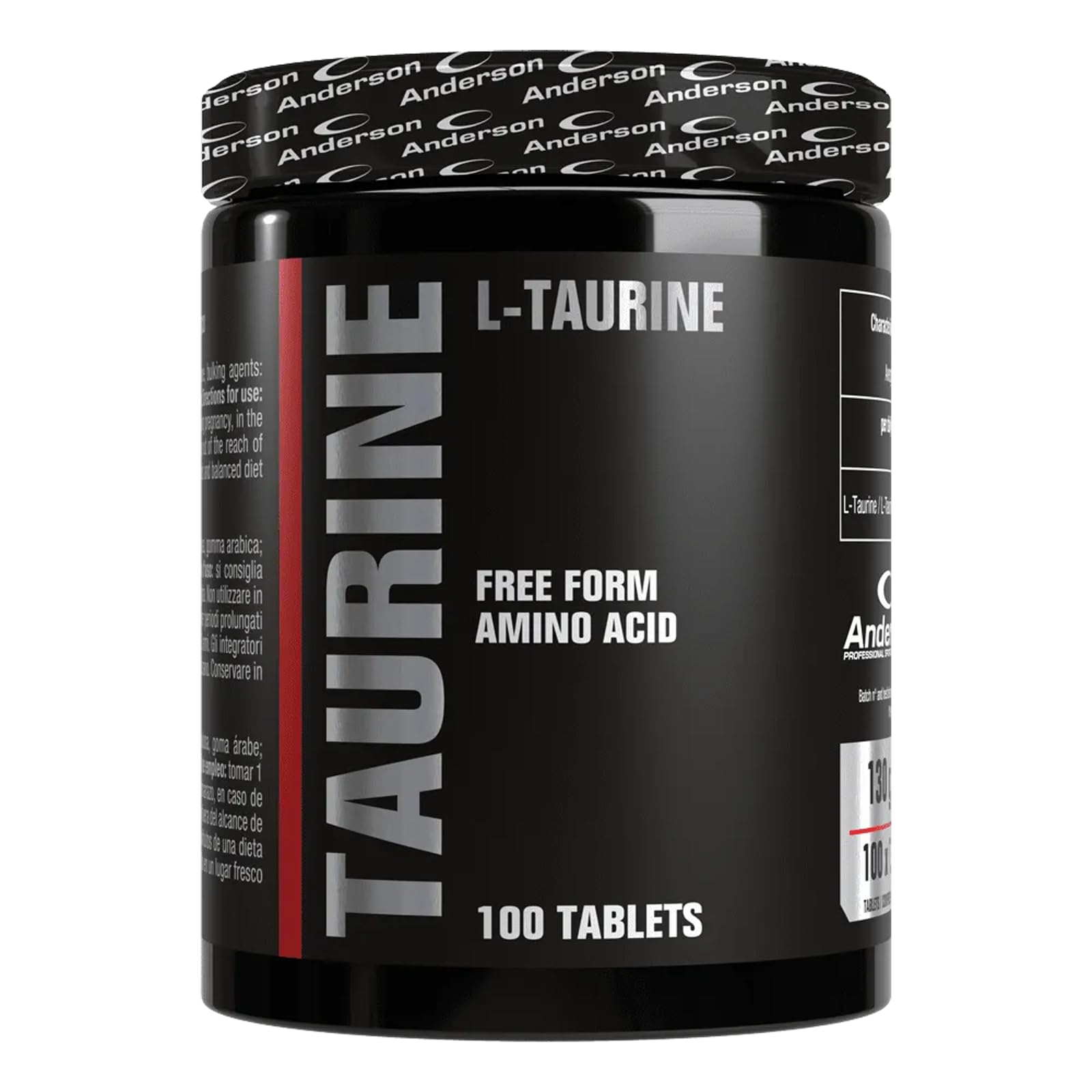Integratore Anderson Taurine 100 Cpr Taurina 1000 mg per compressa