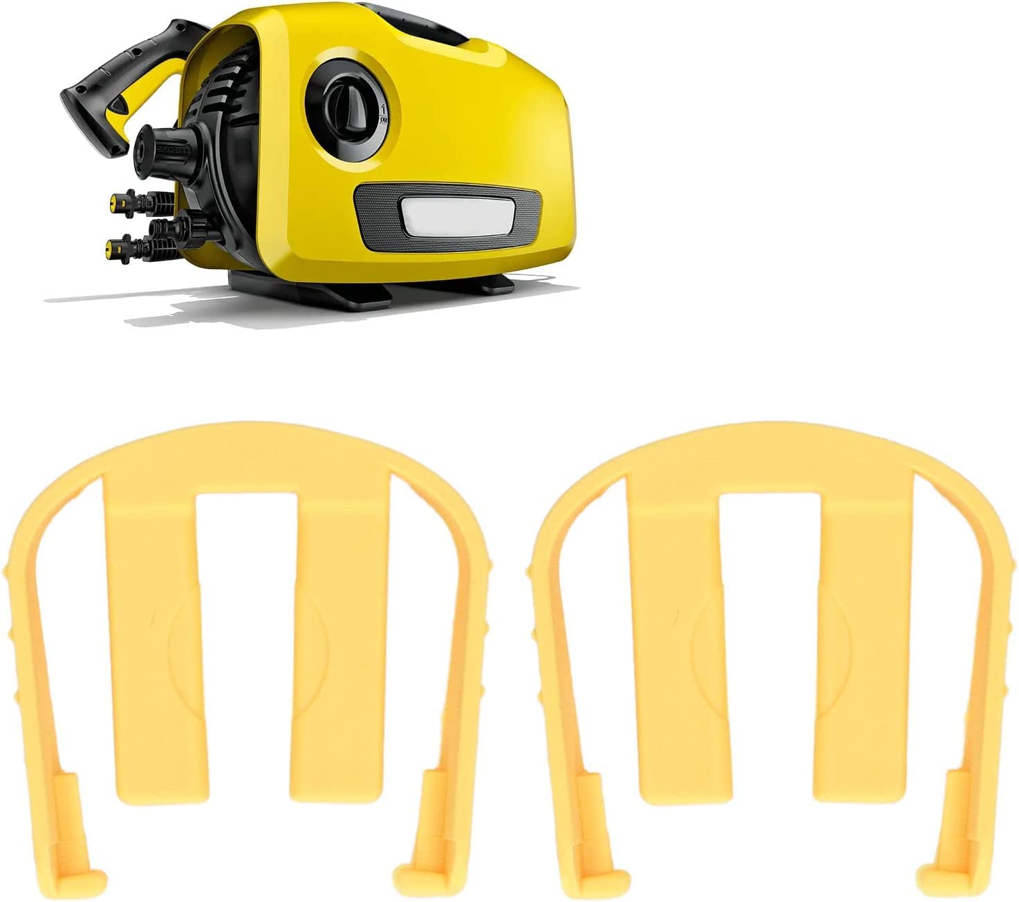 2 Uds Máquina de Lavado de Coches Hebilla de Conector Rápido Arandela de Coche C Clip Pieza de Repuesto para K2 K3 K7 Reemplazo de Gatillo de Lavadora a Presión(Amarillo) Outdoorliving
