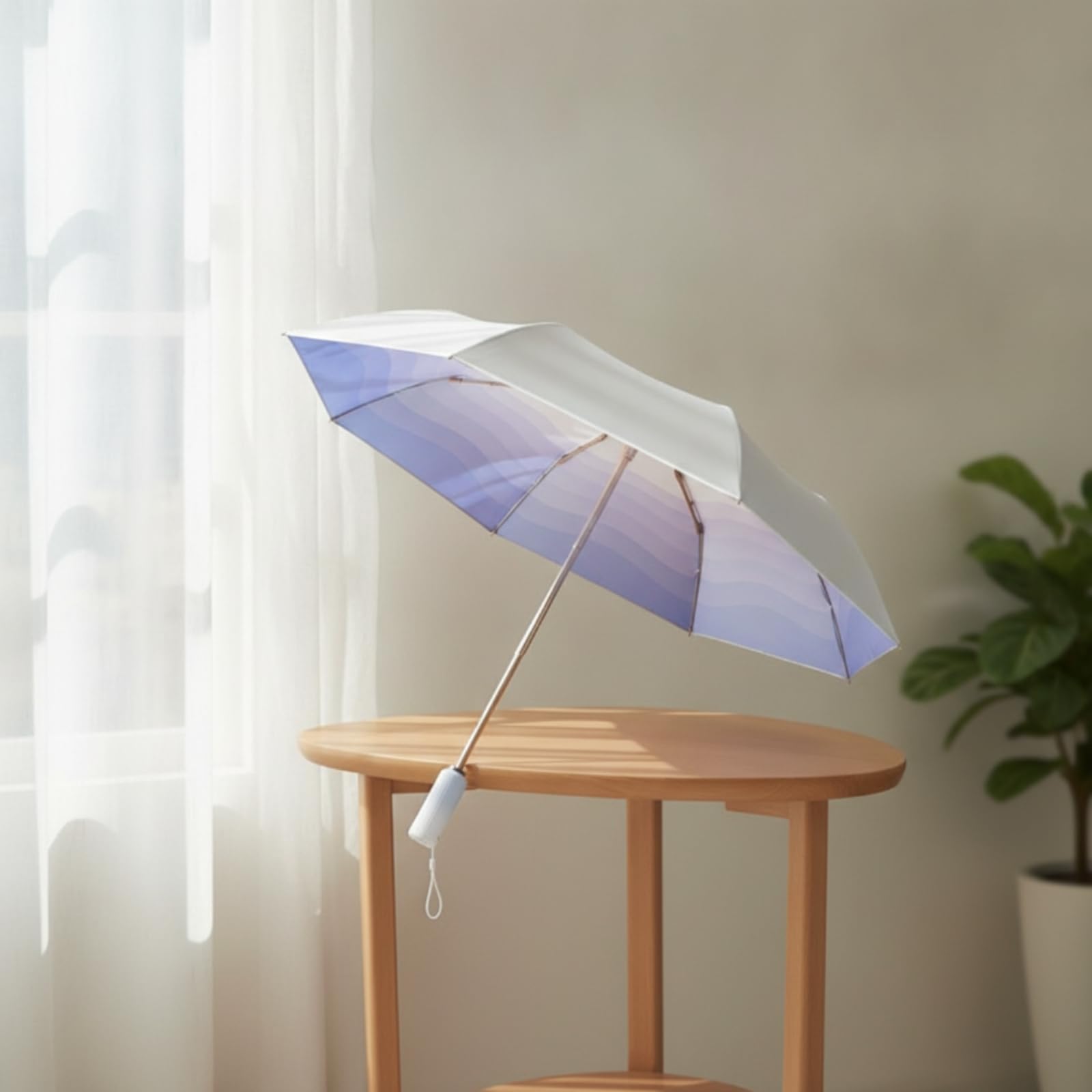 Ombrello con Ventilatore Nel Manico Ricaricabile Ombrello con Ventilatore Anti per Viaggiatori, color to 5