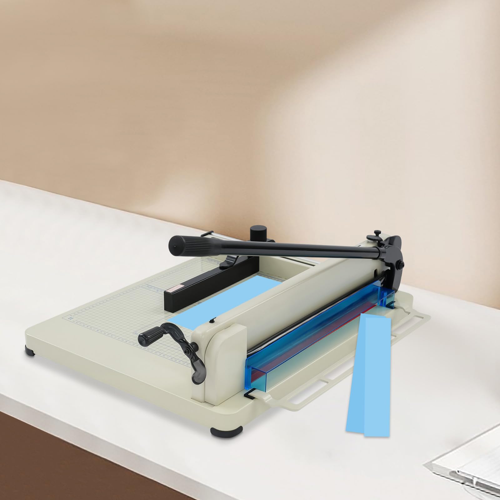 Taglierina manuale A3/A4/A5 (carta 400 mm, 400 fogli), taglierina a leva manuale con blocco di sicurezza, forbici a ghigliottina per carta, massima precisione, ufficio, casa, scuola