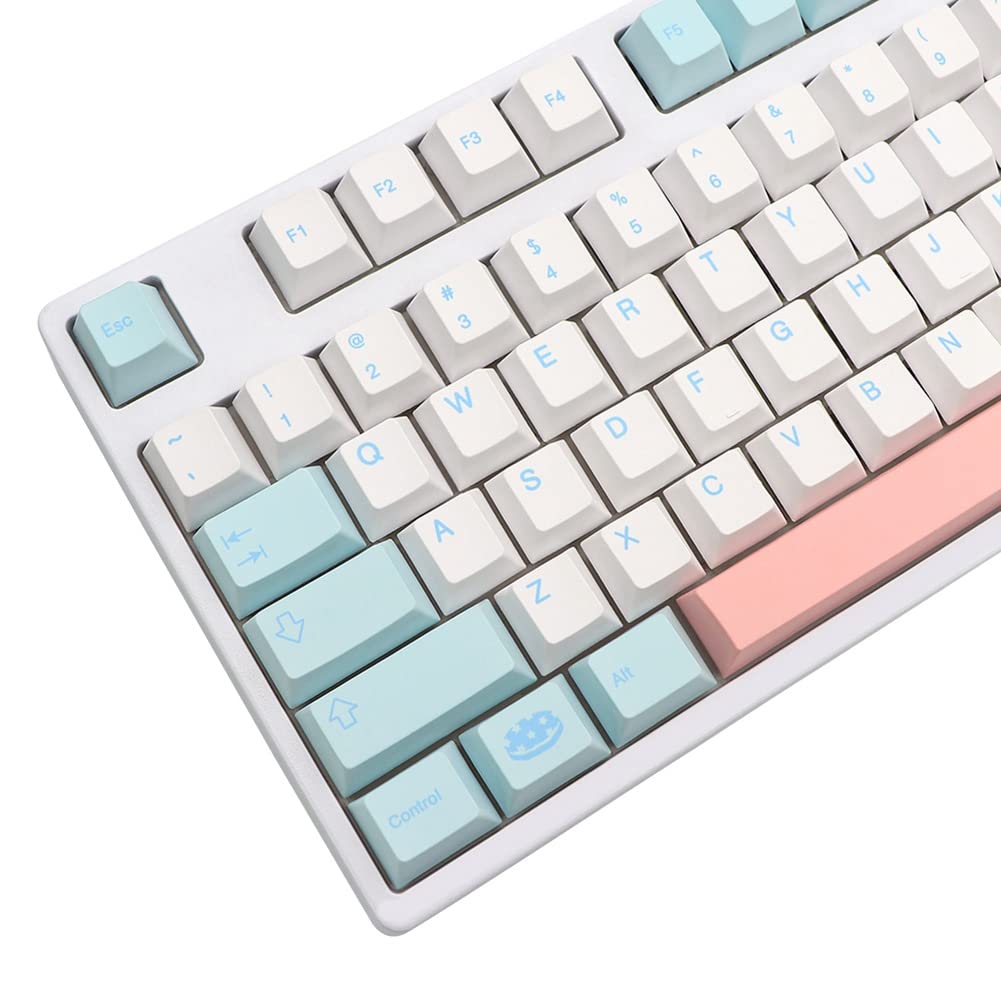 Allemand pour PBT Teinture Subb Capuchon Ensemble de Touches à Cerise pour Qwertz Azerty MX Capuchon de Clé