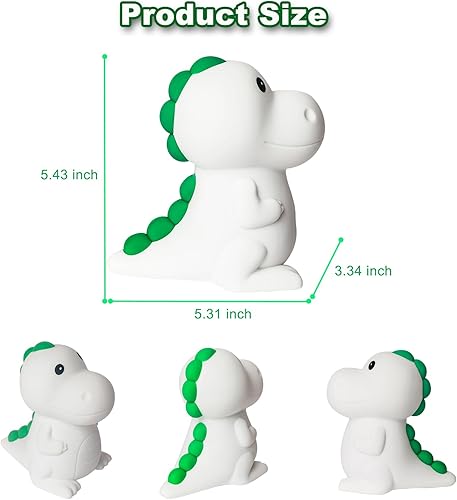 Miniatura 6 de Luz nocturna para niños, lámpara nocturna de dinosaurio para niños, lámparas para dormitorios de niños, lindas luces regalos de dinosaurio, lámpara
