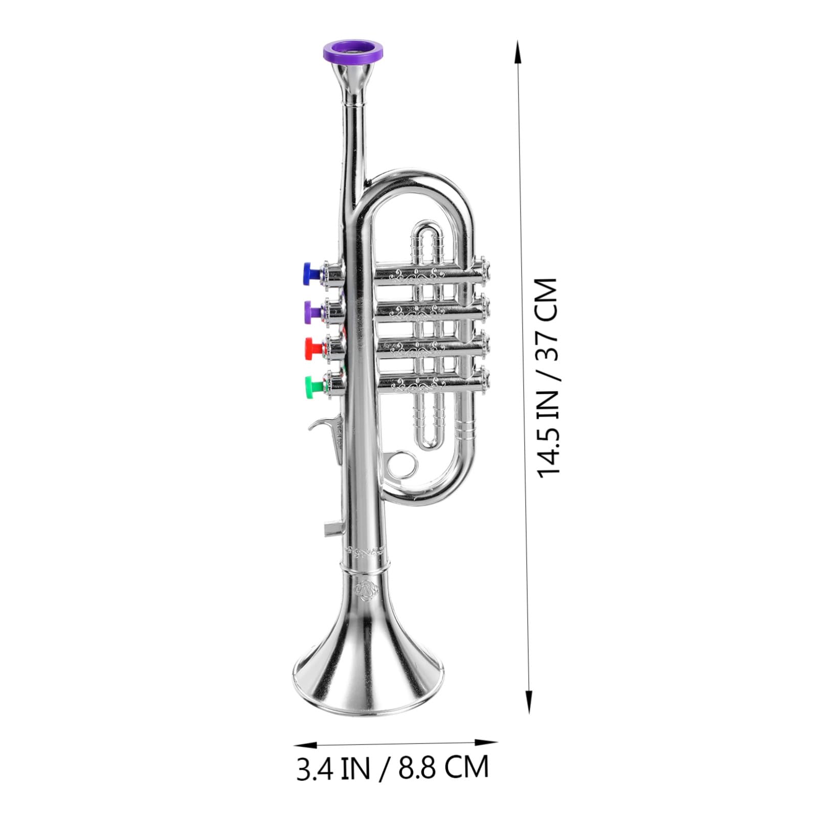 SUPVOX Tromba Giocattolo per Ragazzo Ragazza Strumento Musicale Divertente Giocattolo Forma di Tromba Realizzato in Materiale Plastico Bomboniere o Regalo per Principianti