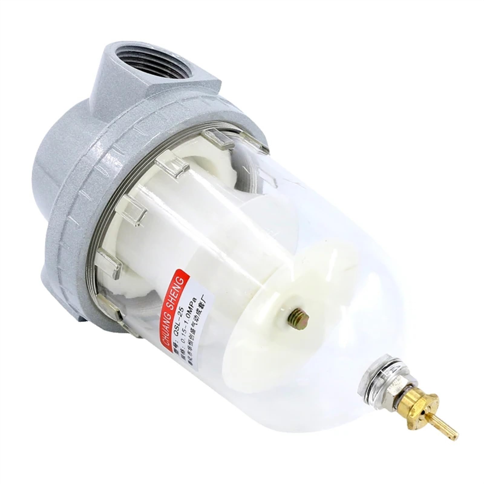 Linea compressore d'aria industriale separatore filtro trappola acqua 0,25 pollici 1 cm 0,5 pollici 1 "1" 2 "olio-acqua separatore pompa di aria (QSL-32)