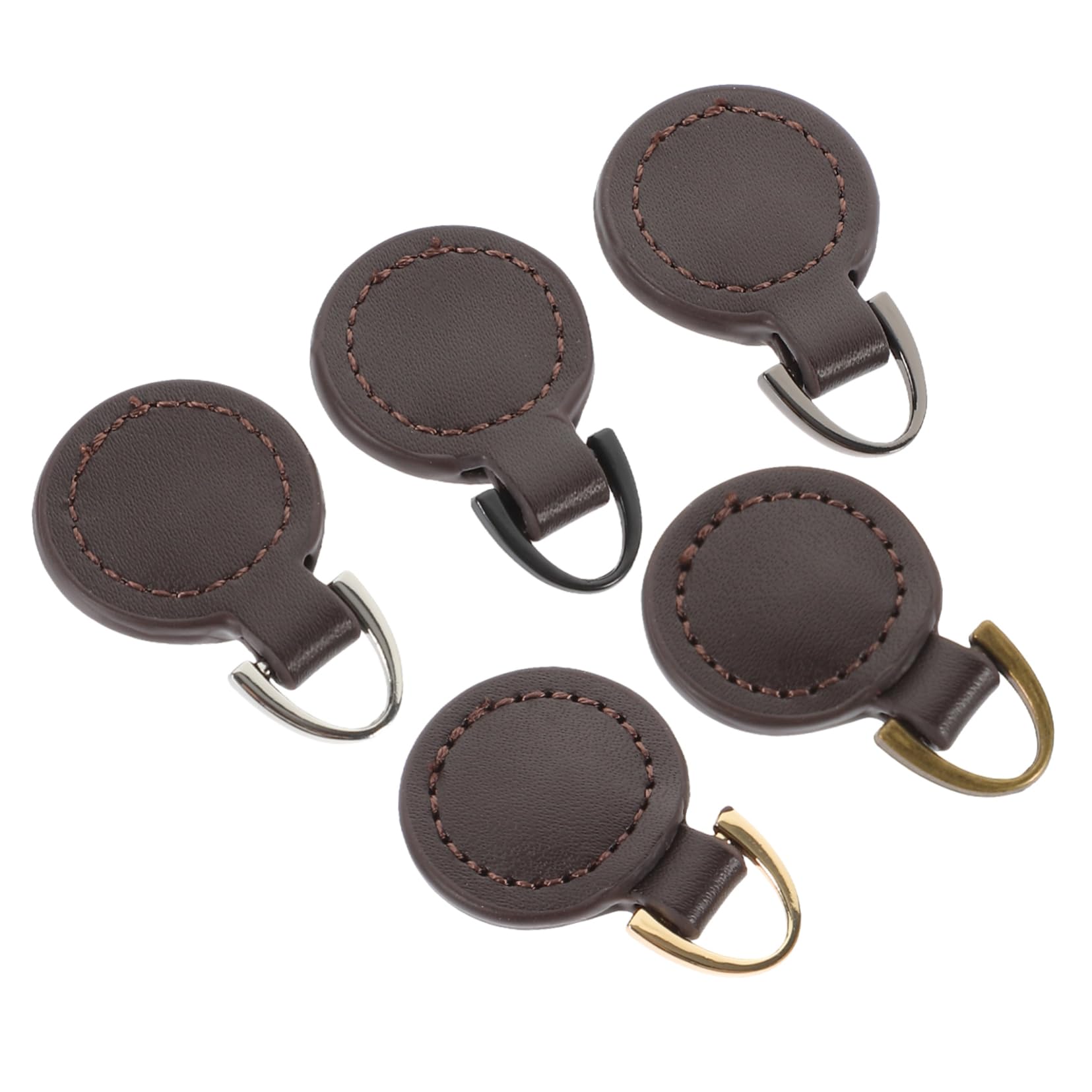 HOMSFOU DIY Zipper Repair Kit 5pcs Replaceable Zipper Pulls for Thin Holes for Backpacks Purses