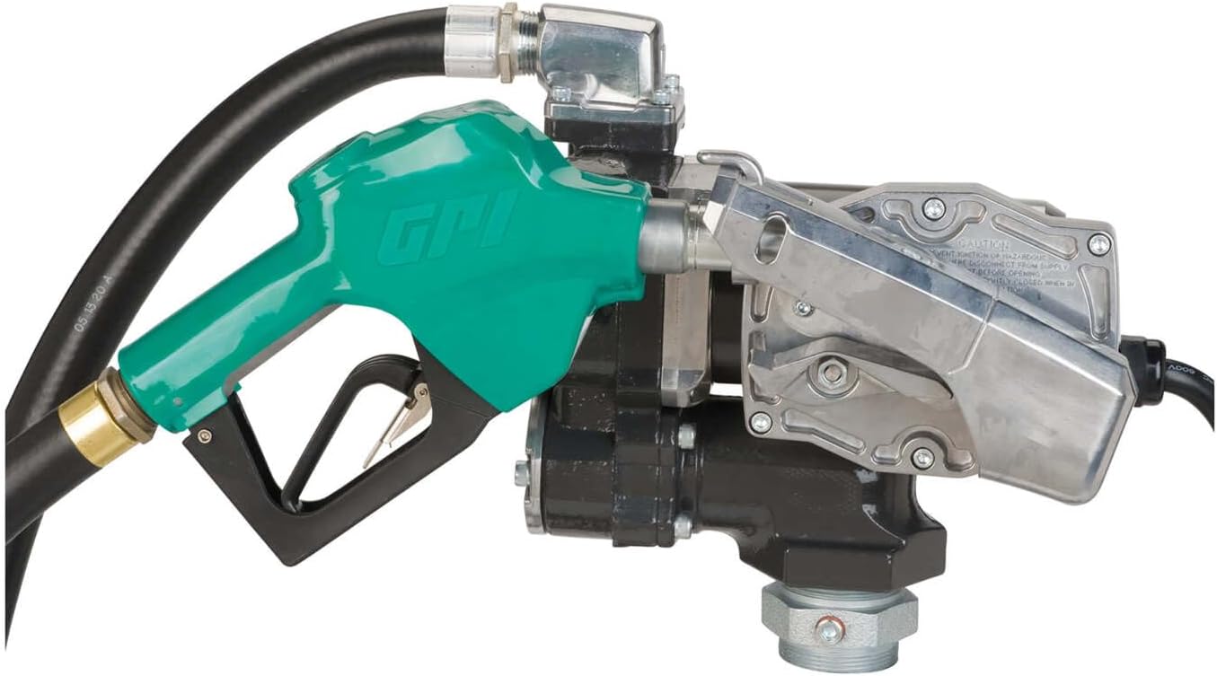 GPRO - V25 Series Fuel Transfer Pump, Automatic Shut-Off Nozzle, 25 GPM, 12 Volt (170000-03)
