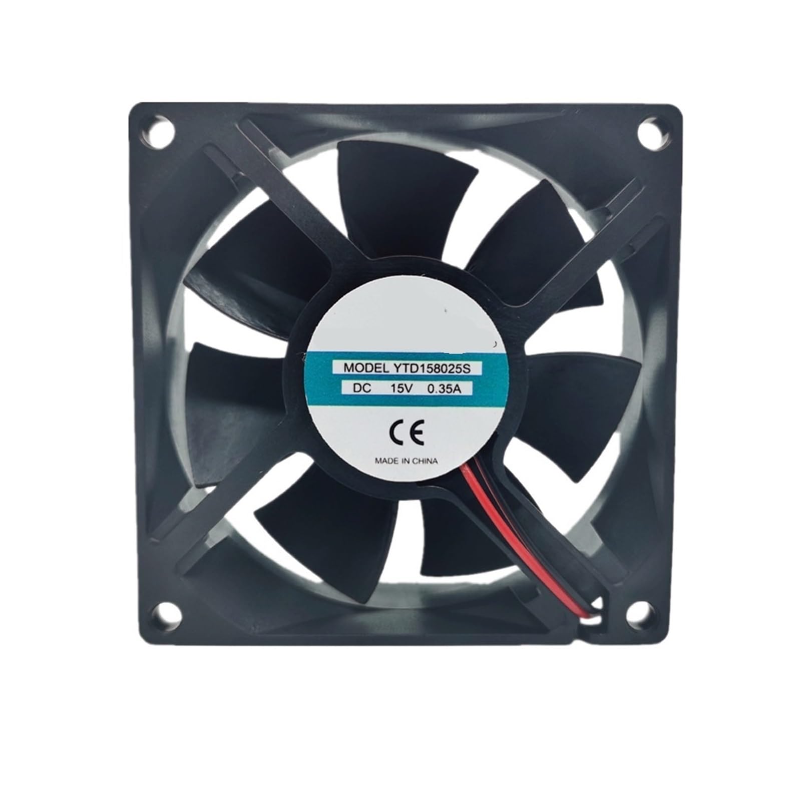 LKPEHTAGN 80mm 15V Fan 8cm YTD158025S DC15V 0.35A 2-Wire 80x80x25mm Cooling