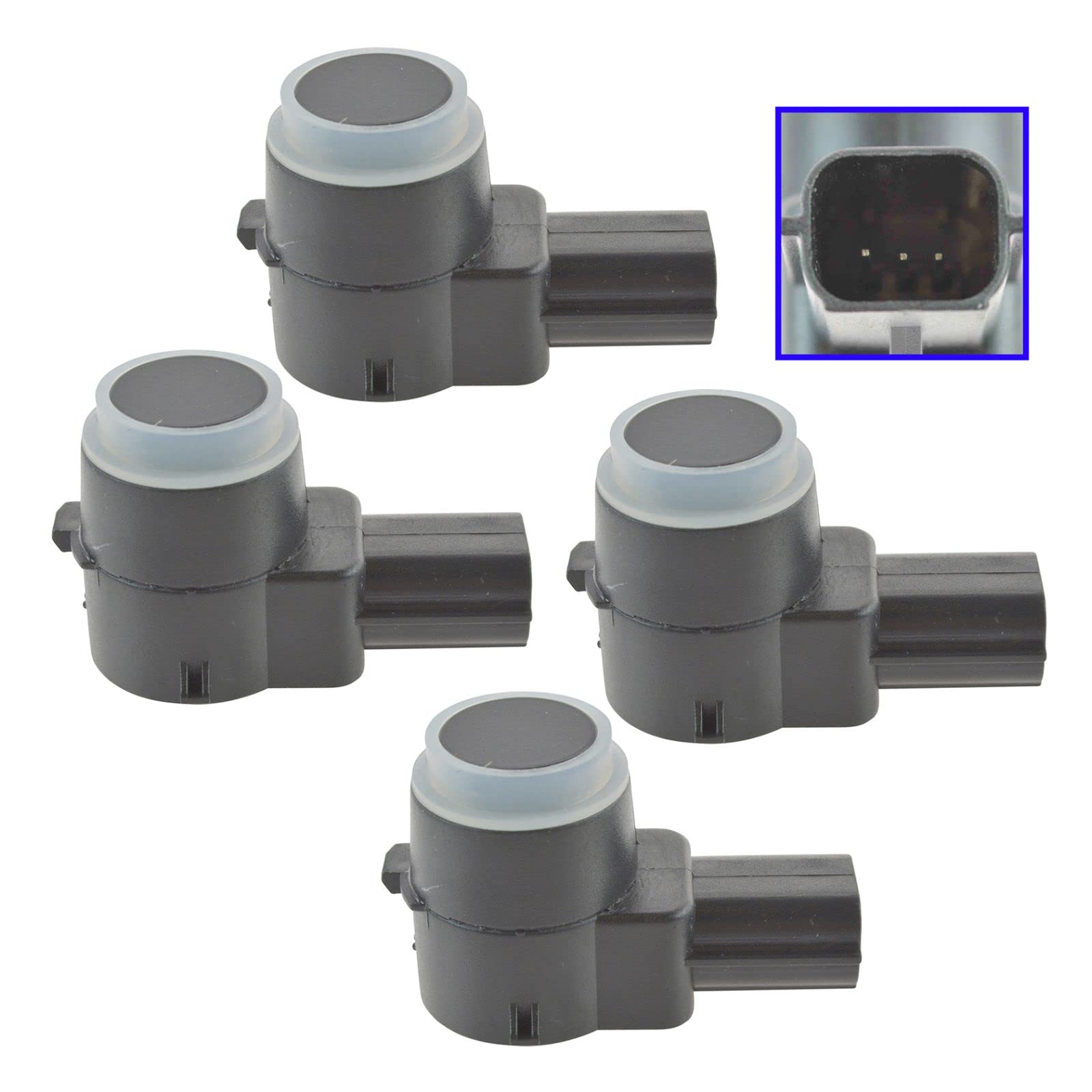 AM Autoparts Backup Park Assist Sensor Rear SET of 4 Compatible with Multiple Vehicles