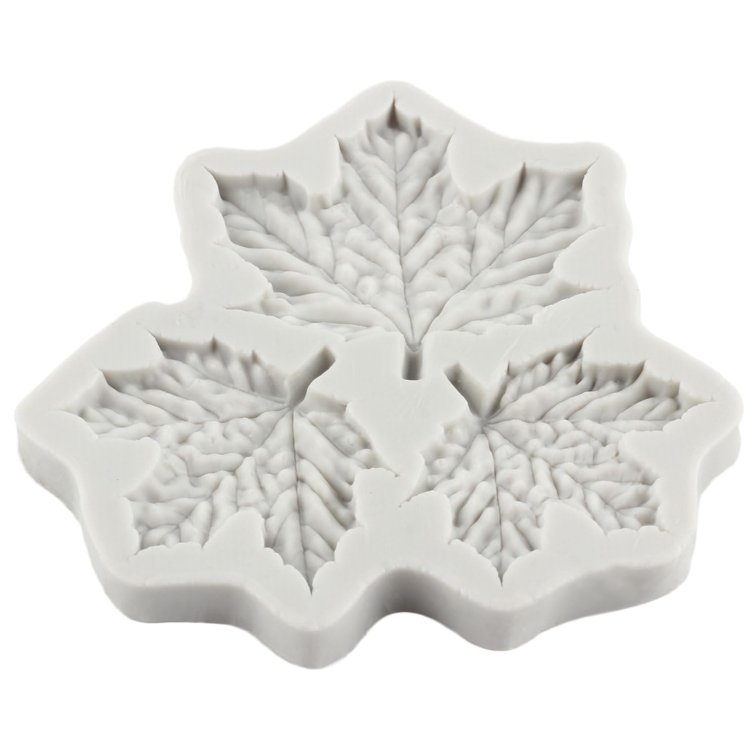Silikonform Weihnachtsbaum-Kerze Mit Blättern – Für Gips, Seife, Fondant, 6x10,5 Cm