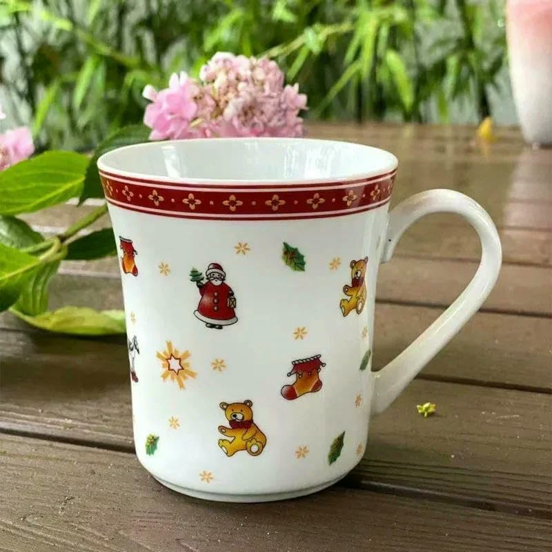 Weihnachtsteller-Set aus Keramik mit hoher Temperatur, Weihnachtsbaum, westlicher Speiseteller, schöne Kaffeetasse, Schüssel, reichhaltiges Sortiment