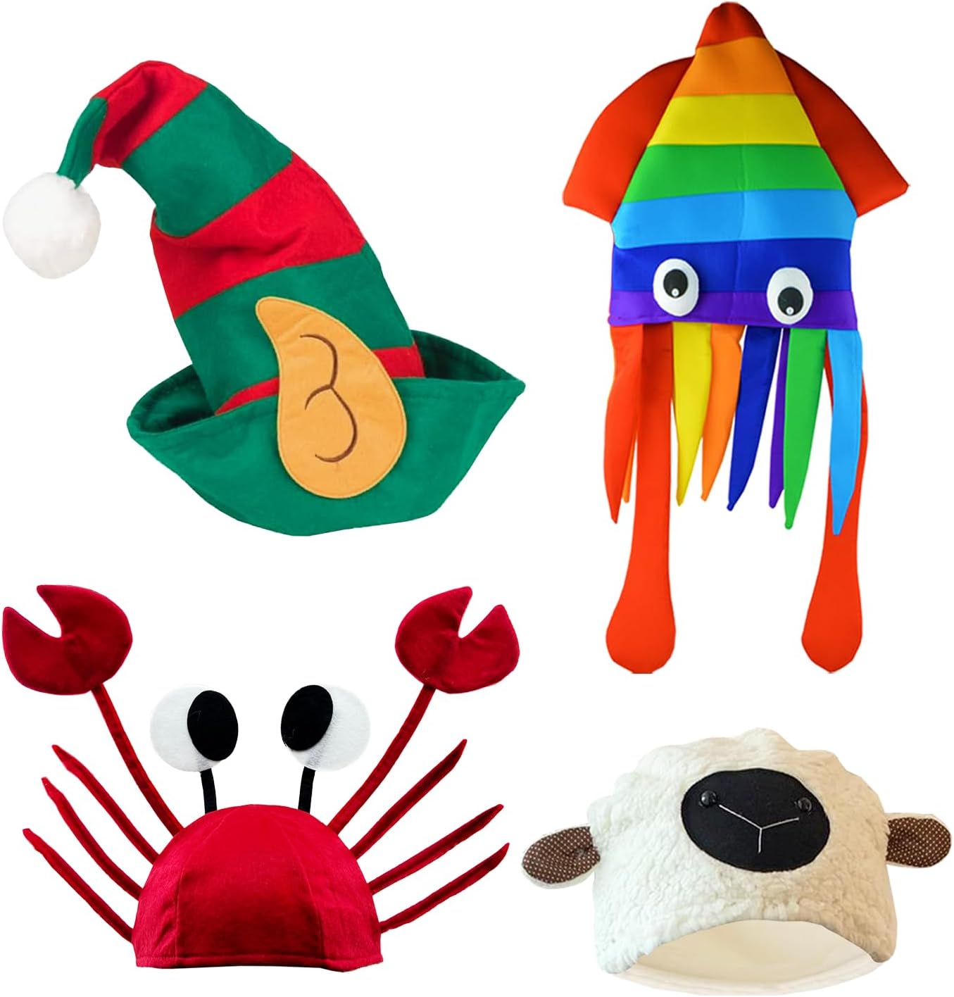 12 Assorted Funny Hats Crazy Party Hat for Adult Teen, Photo Booth Props Dress Up Costume Accessories - Image 2