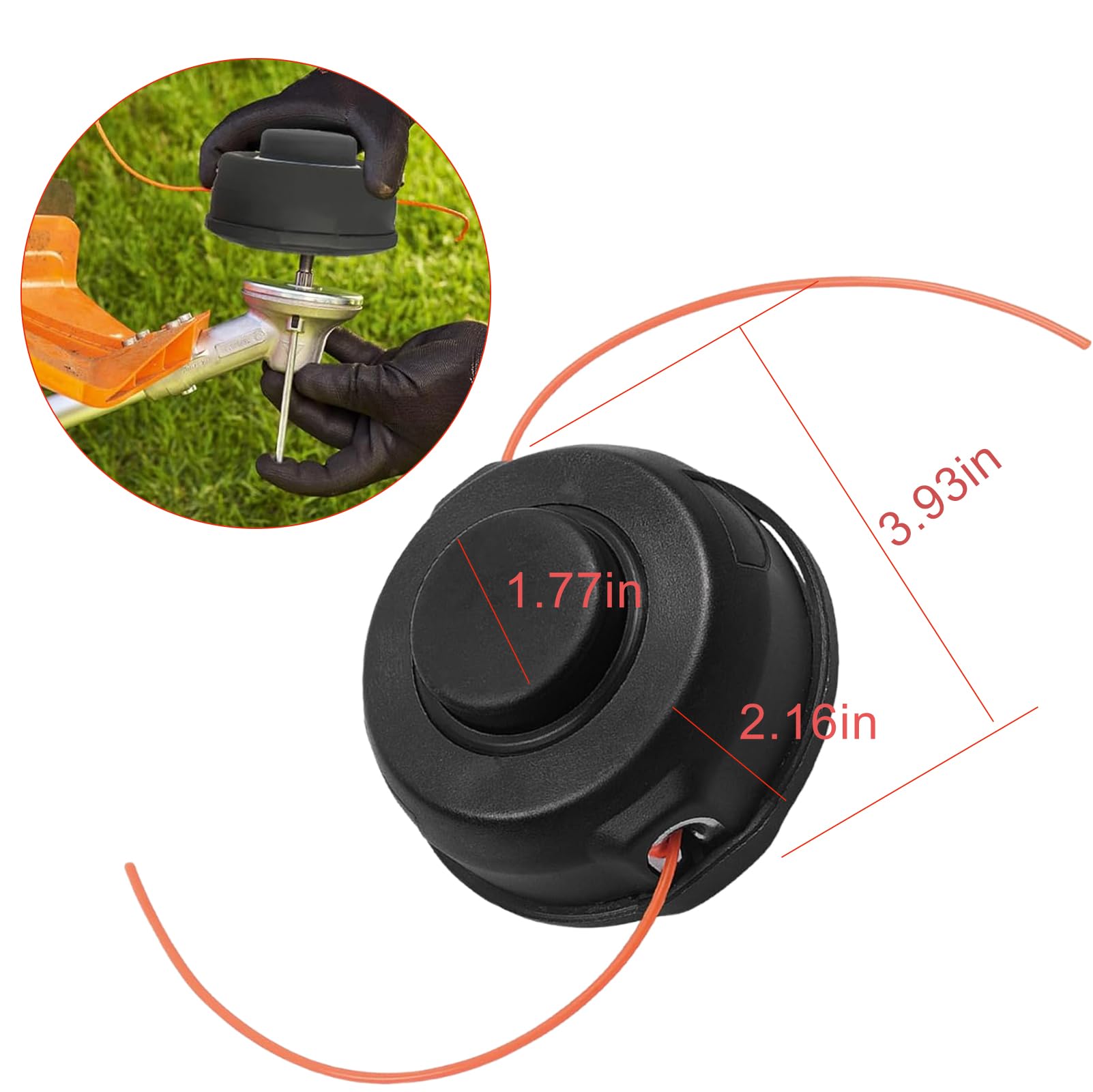 Amazon.com: Odashen Bump Feed Trimmer Head 198386-5 for Makita 18V