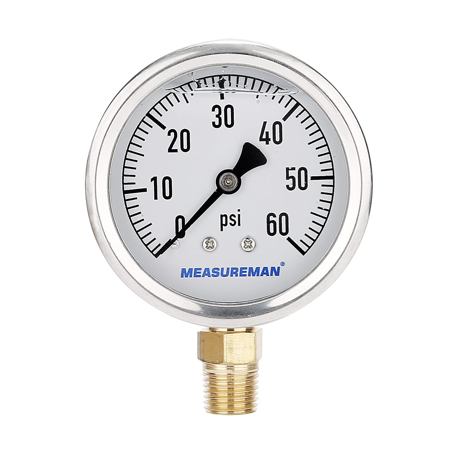 Glycerin Filled Pressure Gauge - 0-100psi -12