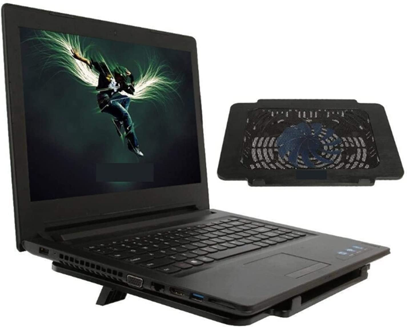 Base di raffreddamento da Gaming Ultra Sottile Laptop Cooler Pad di Raffreddamento Notebook Ventola Radiatore per PC Notebook