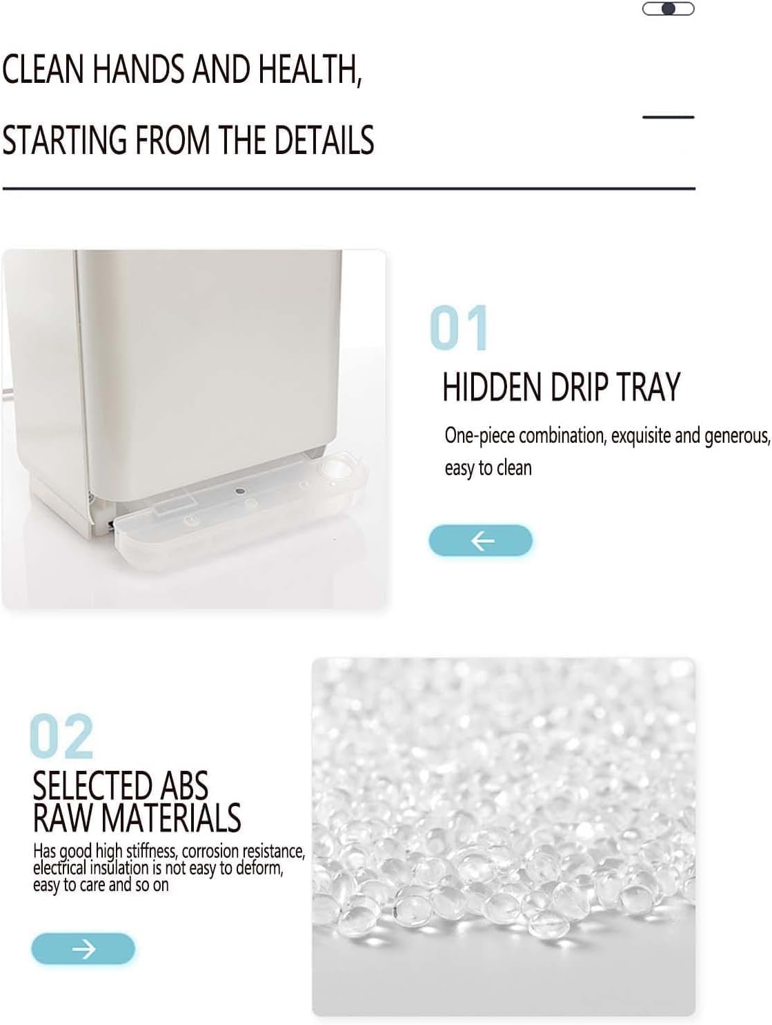 Commercial Hand Dryer Automatic Electric Hand Dryer for Bathroom Jet Type Double Sided Low Noise Smart Chip Induction Fast Hand Dryer,D