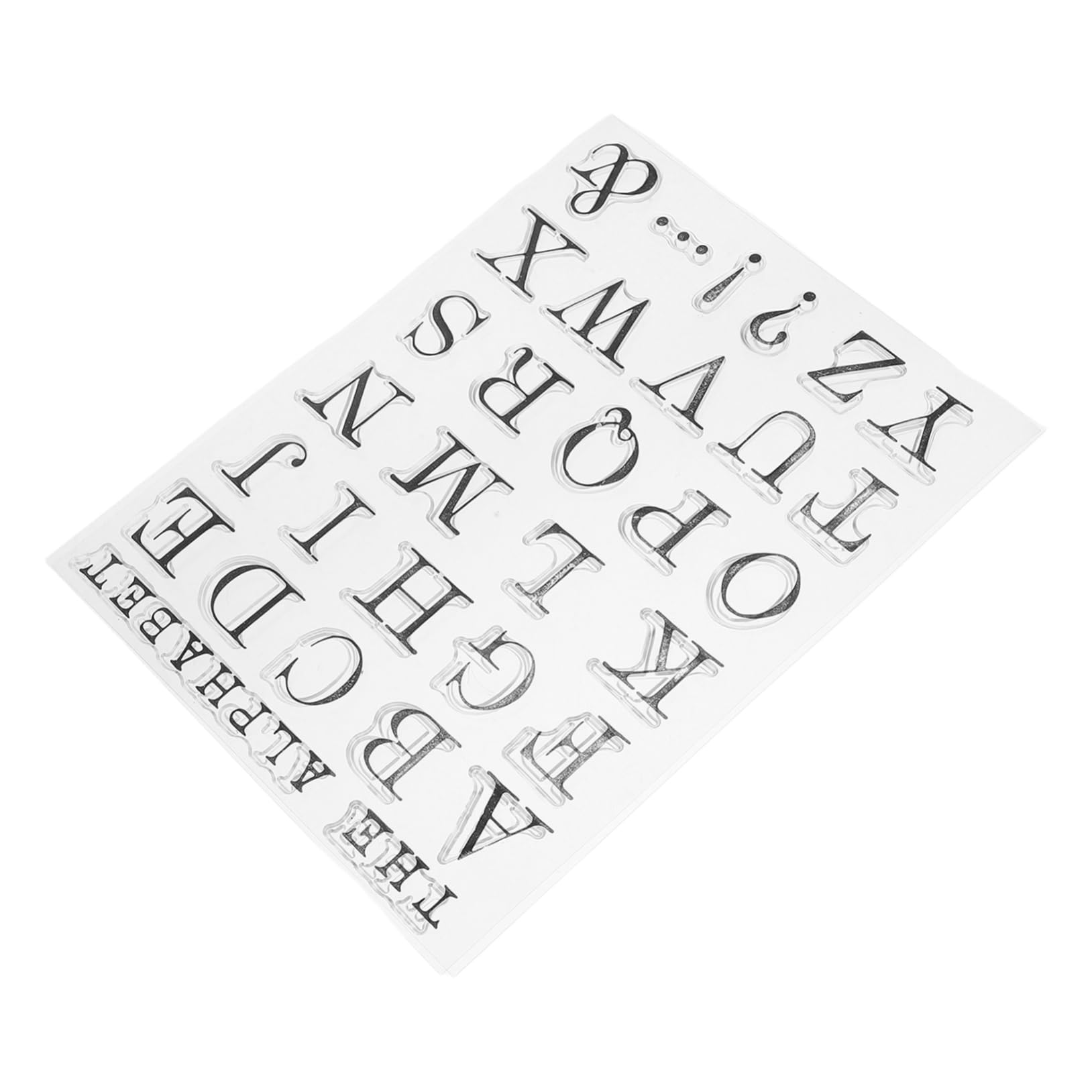 Amazon.co.jp: Loigohon 透明シリコンアルファベットスタンプ 大文字