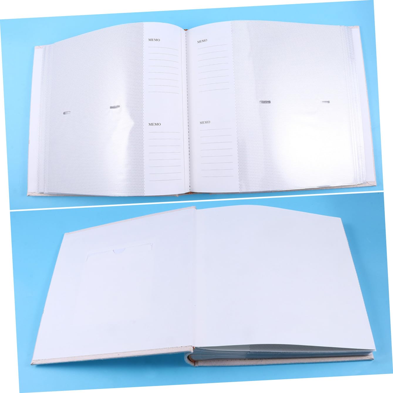 Álbum de Fotos de Terciopelo Blanco 200 Páginas para Recuerdos Familiares DIY
